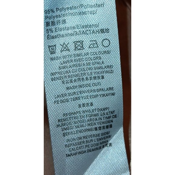 Unique21 Women L 10-12 Elegant Lt Brown Blazer Dress Party Cocktail Office Siren - Picture 10 of 10